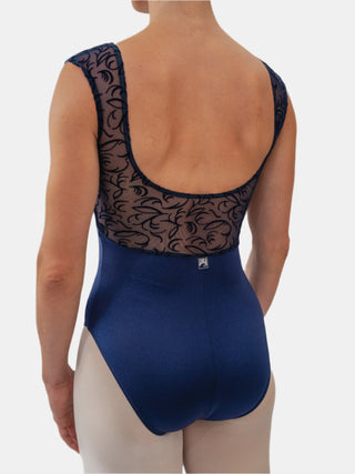 Blue Velvet Dance Tank Leotard MP229 for Women by Atelier della Danza MP