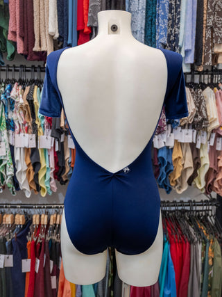 Blue Dance Short Sleeve Leotard for Women by Atelier della Danza MP