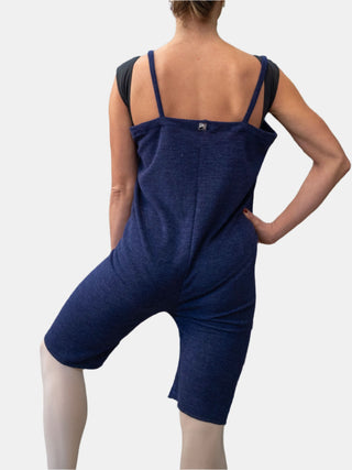 Blue Warm-up Dance Romper for Women and Men Atelier della Danza MP