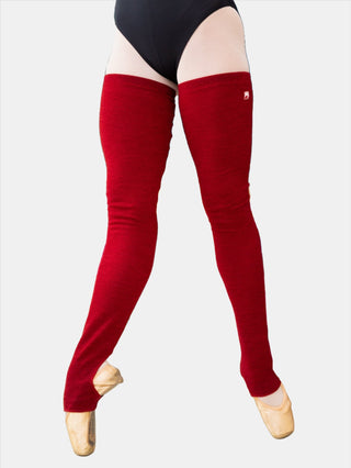 Bordeaux Long Dance Leg Warmers MP907 for Women and Men by Atelier della Danza MP