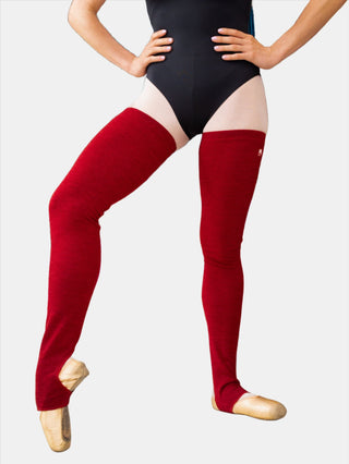 Bordeaux Long Dance Leg Warmers MP907 for Women and Men by Atelier della Danza MP