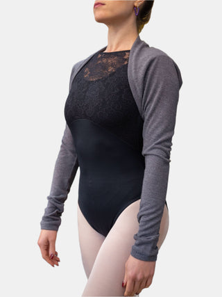 Gray Warm-up Dance Shrug MP922 for Women by Atelier della Danza MP