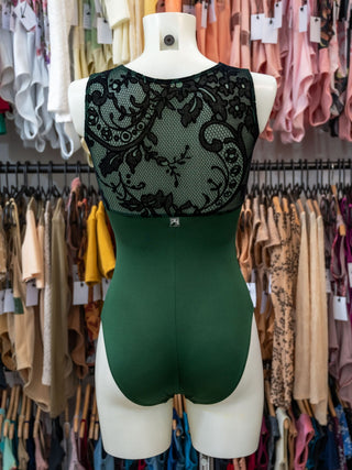 Green Flock Dance Tank Leotard for Women by Atelier della Danza MP