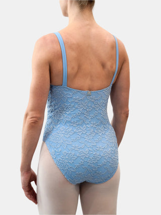 Light Blue Dance Spaghetti Straps Leotard MP698 for Women by Atelier della Danza MP