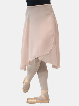 Pink Wrap Long Dance Skirt MP310 for Women by Atelier della Danza MP