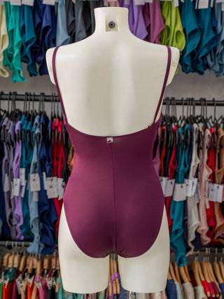 Plum Flock Dance Spaghetti Straps Leotard for Women by Atelier della Danza MP