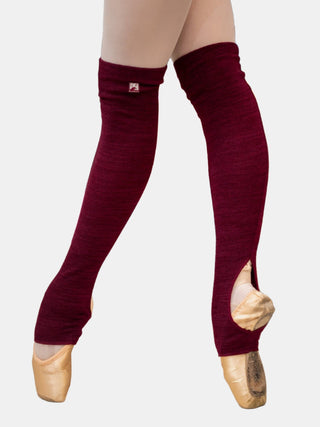 Red-purple Short Dance Leg Warmers MP921 for Women and Men by Atelier della Danza MP