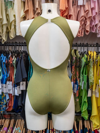 Sage Green Dance High Neck Leotard by Atelier della Danza MP