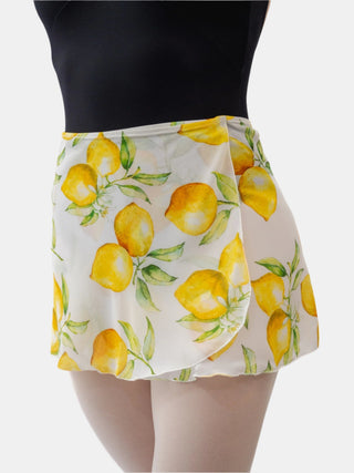 White Lemons Wrap Short Dance Skirt MP302 for Women by Atelier della Danza MP