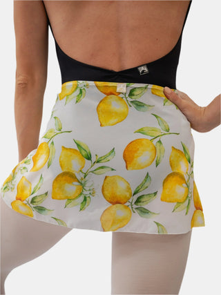 White Lemons Wrap Short Dance Skirt MP302 for Women by Atelier della Danza MP