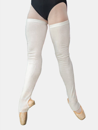 White Long Dance Leg Warmers MP907 for Women and Men by Atelier della Danza MP