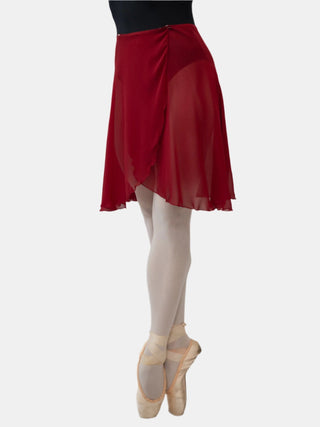 Bordeaux Long Dance Wrap Skirt for Women and Girls by Atelier della Danza MP